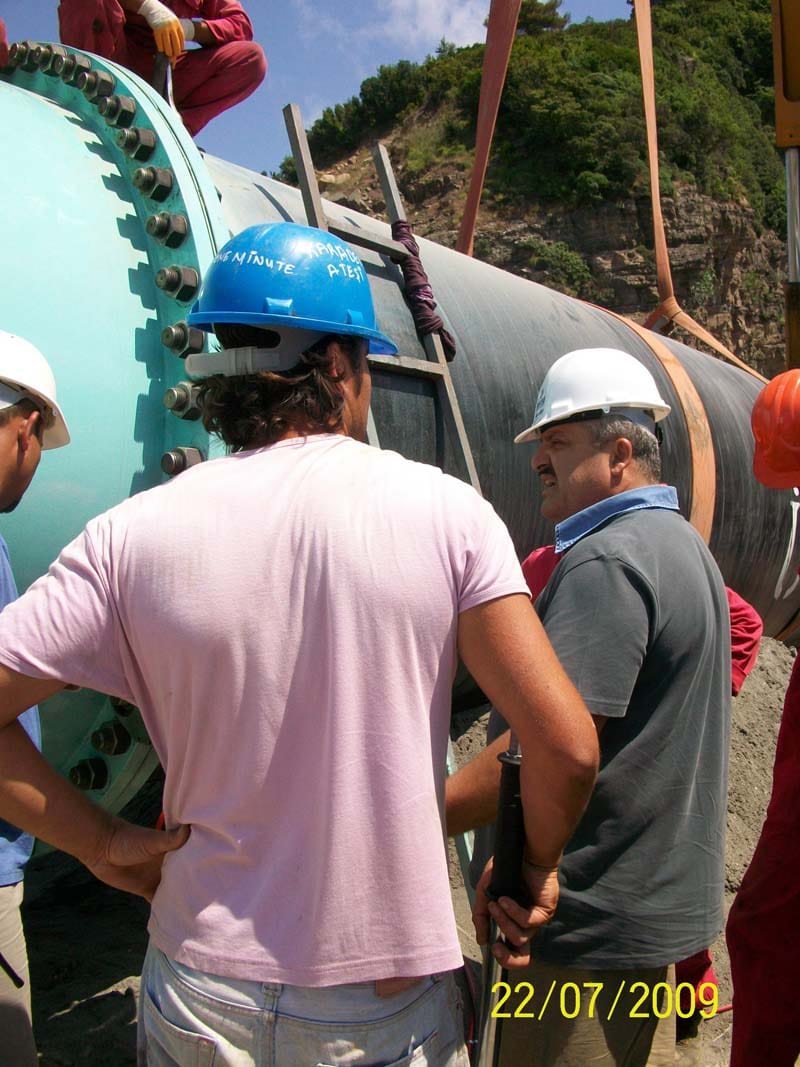 Boru flanşı cıvatalama