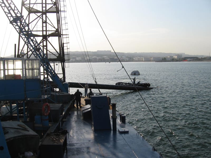 Römorkör ile Boru Römorkajı