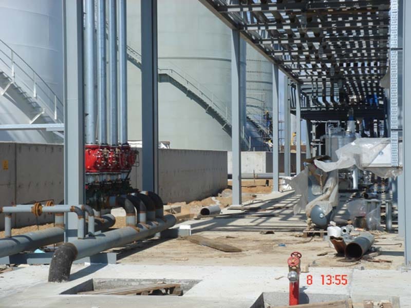 Tesis sahası ve depolama tankları